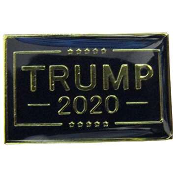 Trade Winds Wholesale Pack of 50 Trump 2020 Blue Motorcycle Bike Hat Cap Lapel Pin