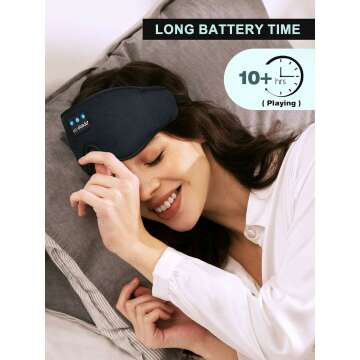 Bluetooth Music Eye Mask - LC-dolida Sleep Headphones