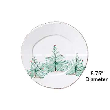 Vietri Lastra Holiday Collection Italian Dinnerware Sets (Salad Plates, Set of 4)