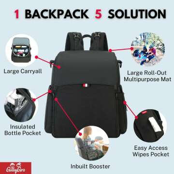 GillyGro 5-in-1 Baby Backpack