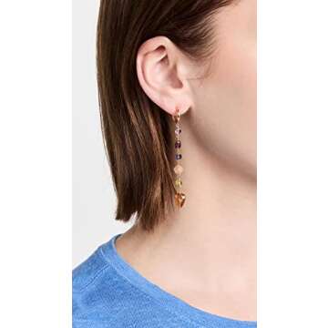 Chan Luu Women's Multi Mix Linear Drop Earrings, Multi Mix, One Size