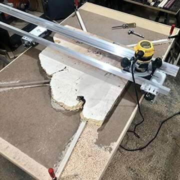 Slab Jig – Router Sled for Woodworking – Levels Wood Slabs Up to 64 Inches Wide! Portable, Durable, and Easy to Adjust! Great for River Tables and Home Improvement Projects!