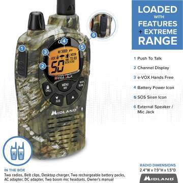 Midland GXT1050VP4 Walkie Talkies