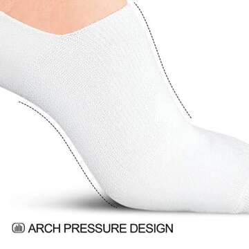 wernies No Show Socks Women Low Socks Short Socks for Flats Non Slip Thin Liner Socks, 5-8