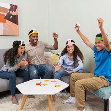 Hedbanz Picture Guessing Board Game 2020 Edition Family Games | Games for Family Game Night | Kids Games | Card Games, for Families and Kids Ages 8+