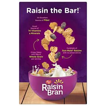 Post Raisin Bran®, Whole Grain Wheat & Bran Breakfast Cereal, Kosher, 16.6 Ounce