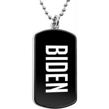 Joe Biden Dog Tag Military Necklace - Stainless Pendant Accessories for Independence Day Gifts