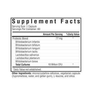 Seeking Health ProBiota HistaminX - Digestion Supplement for Gut Health Support - Support Histamine with Lactobacillus Plantarum & Lactobacillus Salivarius - Support Immune & Skin Health - 60 Capsules