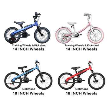 Segway Ninebot 18" Kids Bike Ages 5-10, w/ Aerospace Aluminum Frame, Enclosed Chain, Shock Absorbing Suspension, Disc Brakes and Kickstand - Blue