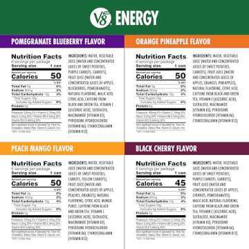 V8 +Energy Juice Drinks Variety 24-Pack 8 fl oz