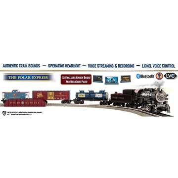 Lionel The Polar Express Freight 5.0 Electric O Gauge Train Set with Bluetooth & Remote