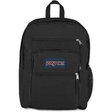 JanSport Laptop Backpack - Computer Bag with 2 Compartments, Ergonomic Shoulder Straps, 15” Laptop Sleeve, Haul Handle - Book Rucksack - Black