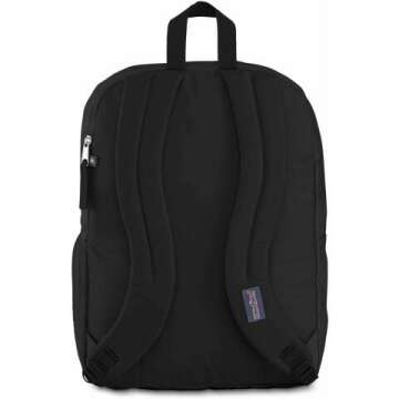 JanSport Laptop Backpack - Computer Bag with 2 Compartments, Ergonomic Shoulder Straps, 15” Laptop Sleeve, Haul Handle - Book Rucksack - Black