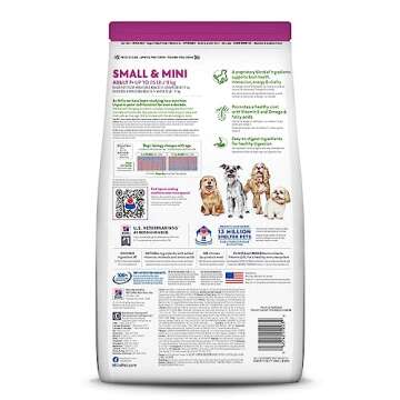 Hill's Science Diet Senior Vitality, Senior Adult 7+, Small & Mini Breeds Senior Premium Nutrition, Dry Dog Food, Chicken & Rice, 3.5 lb Bag