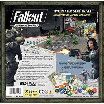 Modiphius Entertainment Fallout: Wasteland Warfare - Two Player Starter Strategy Boxed Board Game Ages 12 & Up (Officially Licensed Fallout Miniatures Game)