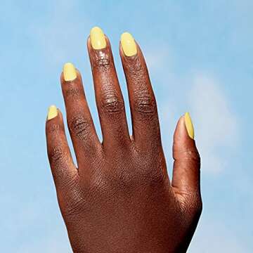 OPI Nature Strong Make My Daisy | Opaque Bright Yellow Crème Natural Origin Nail Polish | Plant Based, Vegan, Cruelty Free