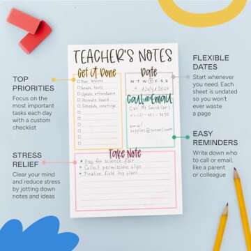 Essential Teacher Notepad for Organized Classrooms