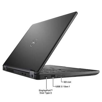 Dell Latitude 5490 14" FHD Laptop Computer, Intel i7-8650U, 16GB DDR4 RAM, 512GB SSD, Windows 10 Pro (Renewed)