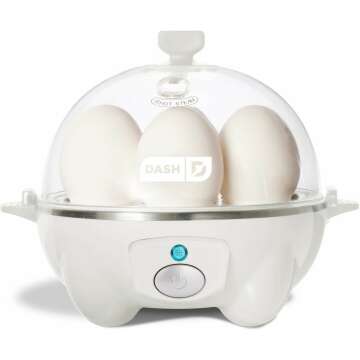 DASH Rapid Egg Cooker - 6 Egg Capacity for Perfect Eggs