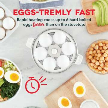 DASH Rapid Egg Cooker - 6 Egg Capacity Electric