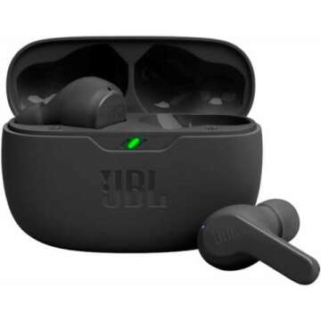 JBL Vibe Beam Earbuds - True Wireless Deep Bass with 32h Battery Life