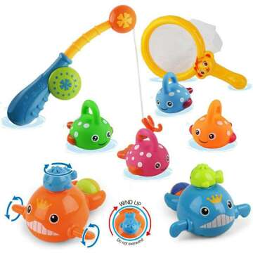 Fishing Bath Toys Set for Toddlers - Mold-Free Fun!