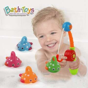 Fishing Bath Toys Set for Toddlers - Mold-Free Fun!