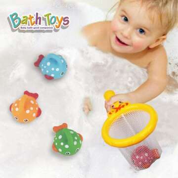 Fishing Bath Toys Set for Toddlers - Mold-Free Fun!