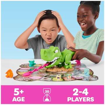 Spin Master Games, Snack-O-Saurus Rex, Interactive Dinosaur Toy for Kids, Board Games for Family Night, 2-4 Players, for Ages 5 & Up