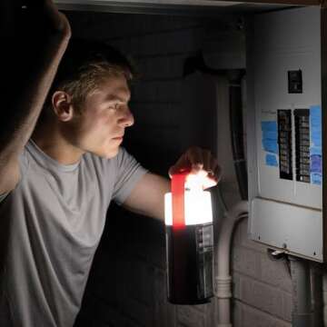 Ontel Battery Daddy Lantern 2-in-1 Ultra-Bright Utility Light and Battery Storage System