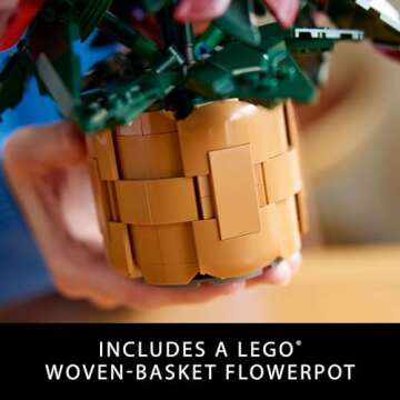 LEGO Icons Poinsettias for Holiday Decor