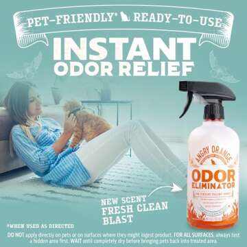 Angry Orange Enzyme Pet Odor Eliminator – 24 Fl Oz