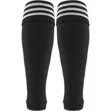 adidas Alphaskin 2-Piece Calf Sleeve, Black/White, One Size