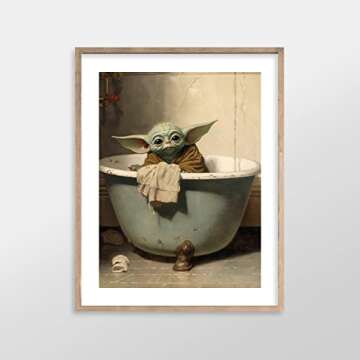 Star Wars Bathroom Décor Art Print - Vintage Style Giclee Wall Art