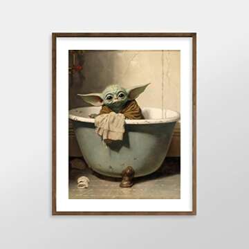 Star Wars Bathroom Art Print - Vintage Giclee Decor