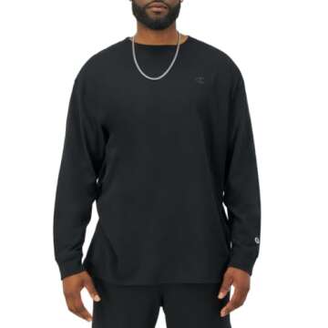 Champion Long Sleeve Men’s T-Shirt - Soft & Comfy