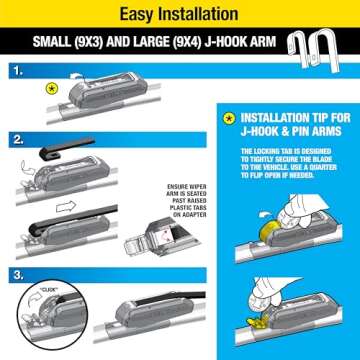 Rain-X 5079272-2 Latitude 2-In-1 Water Repellent Wiper Blades, 14 Inch Windshield Wipers (Pack Of 1), Automotive Replacement Windshield Wiper Blades With Patented Rain-X Water Repellency Formula