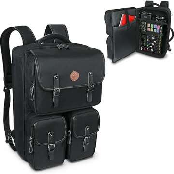 GOgroove Audio Mixer Backpack: Travel Case for RODECaster Pro, Microphones & More