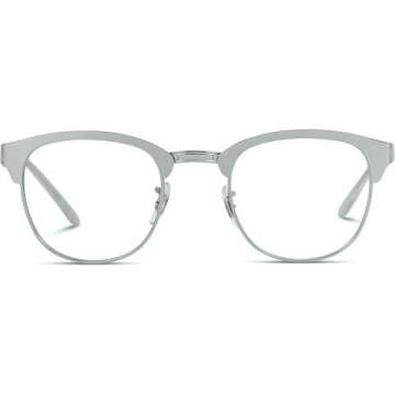 Modern Half Frame Glasses