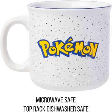 Pokemon Camper Mug Featuring Bulbasaur, Pikachu and More