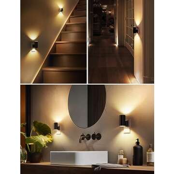 L LOHAS LED Night Light Plug in, Modern Night Lights Plug into Wall, Dusk to Dawn Sensor, Soft White 3000K, 0-100LM Adjustable Brightness, Dimmable Night Lights for Hallway Bedroom Stairway, 2 Pack