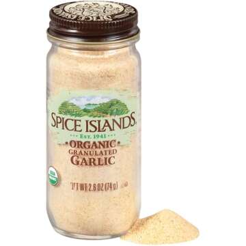 Spice Islands Organic Granulated Garlic, 2.2 Ounce