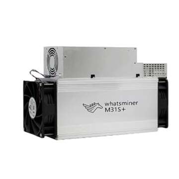 MicroBT Whatsminer M31S+ 82TH/S Bitcoin ASIC Miner(42J/TH, 3444W, 220V, SHA256), High Stability, High Efficient Energy Consumption, Air-Cooling Home Mining Machine for BTC/BCH/BSV, w/PSU (Renewed)