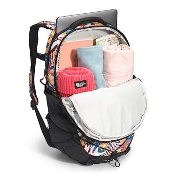 THE NORTH FACE Women's Borealis Commuter Laptop Backpack, TNF Black International Women’S Collection Print/TNF Black, One Size