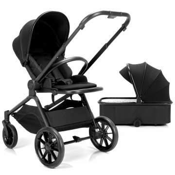 2 in 1 High Landscape Convertible Baby Stroller - Reversible, Foldable, Adjustable Canopy