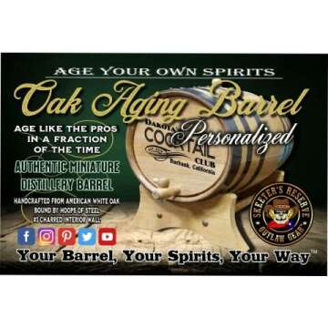 Personalized Oak Whiskey Barrel