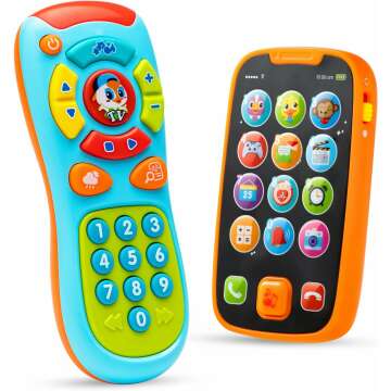 JOYIN Learning Phone and Remote Toy for Toddlers - Interactive Fun