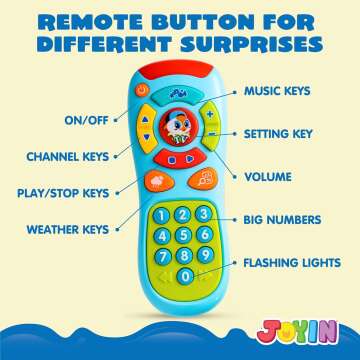 JOYIN Baby Learning Phone & Remote Toy for Toddlers