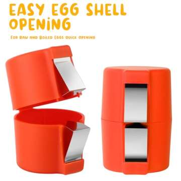 Stainless Steel Eggshell Opener Set for Easy Cracking