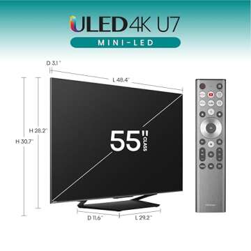 Hisense 55-Inch Mini-LED Smart TV - 2024 Model